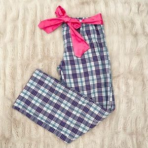 Victoria’s Secret Plaid Pajama Pant with Satin Belt | M